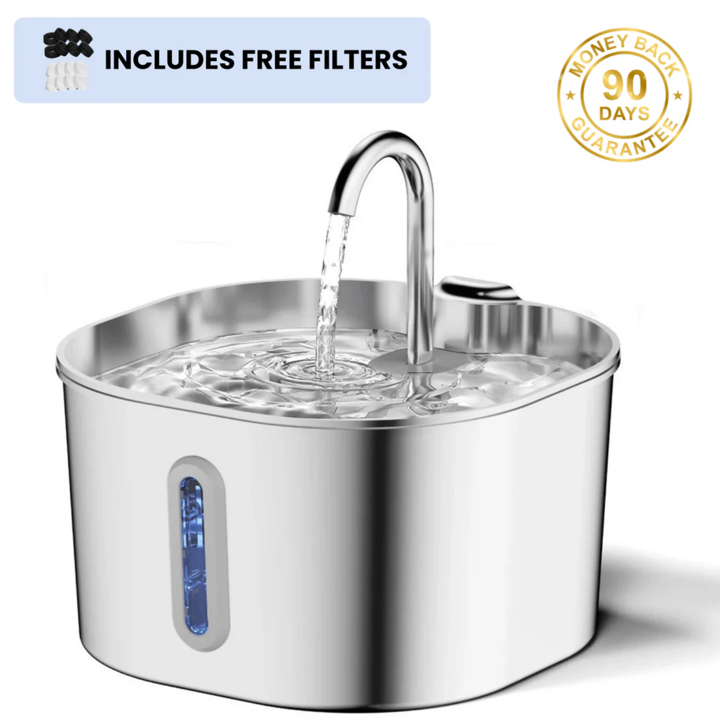 PurrFilter Stainless Steel Water Fountain